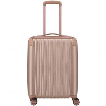 Exklusiver Titan‑Koffer: Barbara Glint 55 cm in Rosenmetallic