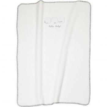 Alvi „Hello Baby“ Babydecke in Weiß – 931763210