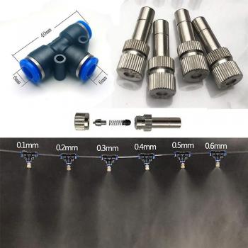 Colorans Boquilla de Riego con Tee de 6 mm 5 Piezas