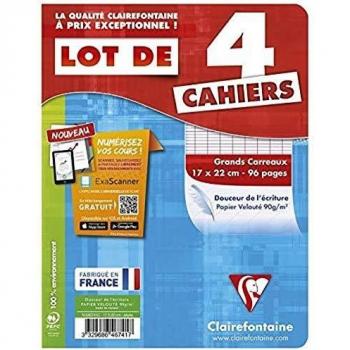 Cahiers 17x22 cm