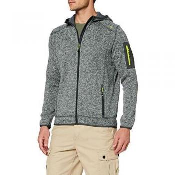 Jungle-Stone-Lime Herren-Fleecejacke – 52 cm