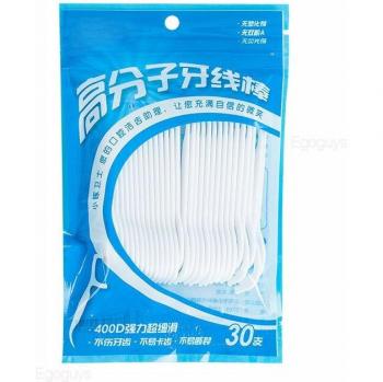 Zahnreiniger Sticks Weiß 100 Stück für die orale Hygiene 7,5 cm