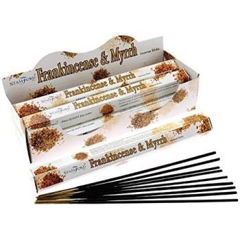 STAMFORD INC. Frankincense and Myrrh Incense Sticks 20 Sticks x 6 Packs