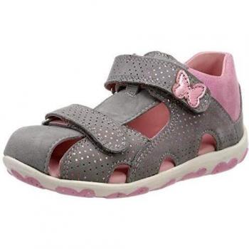 Superfit Fanni, Sandali a Punta Aperta Bimba, Hellgrau/Rosa 25