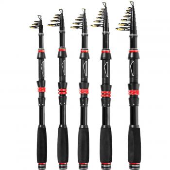Lixada Fishing Rod with Spinning Reel and Carrying Case
