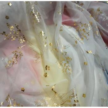 Bronzing Wedding Costume Fabric