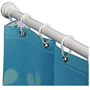 75x125cm White PVC Curtain Rod