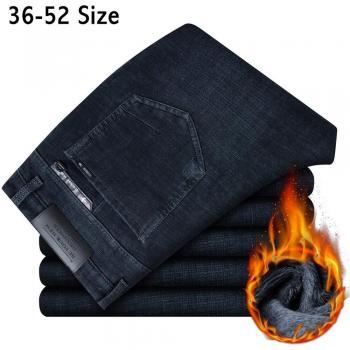 Pantalones Vaqueros de Lana para Hombre, Tamaño 46 a 52, Corte Recto