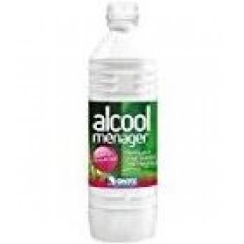 Alcool ménager parfumé 90° bouteille 1 litre framboise