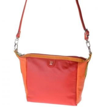 Mini Borsa Donna Tracolla DUDU Rosso con Dettagli Multicolore