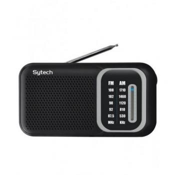 Rádio Portátil, Preto, am/fm, Bateria e Rede