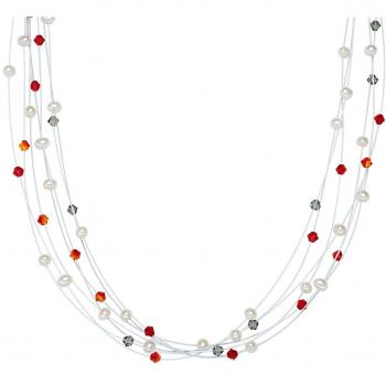 Perlas Valero: Cadena en Rojo