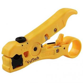 Vultech Strumento Spelacavi per Cavo Coassiale e LAN Modello SN21012