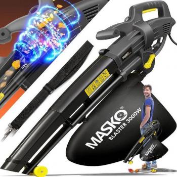 MASKO® Power‑Sweep 3‑in‑1 – 3000 W, 45 L, elektrisch, Blasen & Häckseln