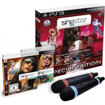 Sony SingStar Pop‑Edition: 2 Mikrofone, USB Empfänger, German Production
