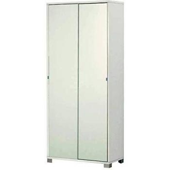 Armadio 2 Ante Scorrevoli Bianco Fiammato SARMOG