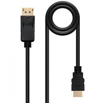 NANOCABLE 10.15.4301‑L150 Convertitore DisplayPort a HDMI 1,5 m Nero (Maschio→Maschio)