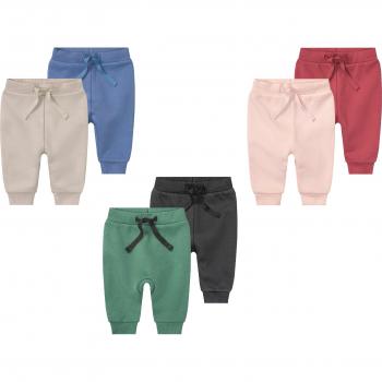 Lot de 2 Pantalons Molletons Bébé (0‑2 mois) – Lupilu ® – Vert / Vert Foncé