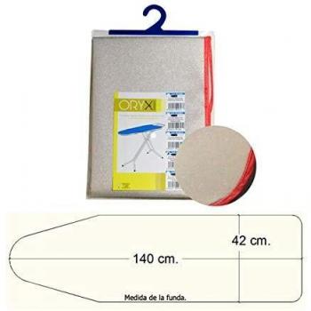 Funda mesa plancha espuma metalizada 140x42 cm