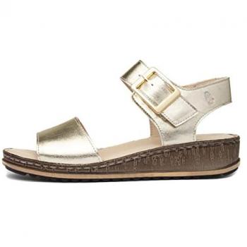 Gold Ellie Sandals by Hush Puppies for Women