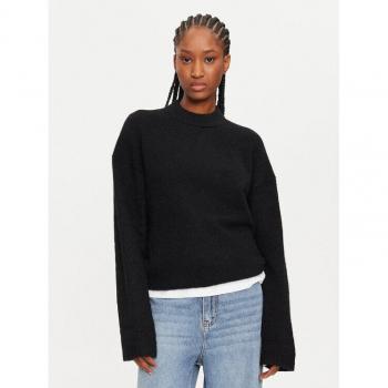 Pull Calvin Klein Jeans Noir Confort Texturé