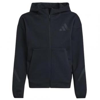 Niño Deportivo Z.N.E. – Sudadera con Cremallera Negra