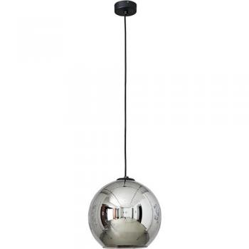 Vintage Hängelampe Jara in Schwarz und Silber