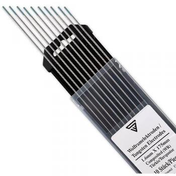 Universelle Wolfram‑Elektroden für WIG – 1,6 × 175 mm, 10‑Packung Thoriumfrei