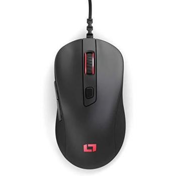 Lioncast LM50 E-Sports Mouse da Gioco con Sensore Ottico PMW3360, Forma Ultra Ergonomica e Switches Omron per F