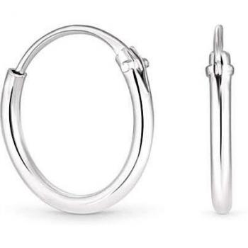 Mini Silver Sleeper Hoop Earrings (Sterling 925)