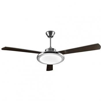 Deckenventilator Bahia Nickel mit Beleuchtung und Fernbedienung – 30‑4355‑81‑M1 – Holz/Kunststoff/Metall