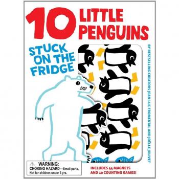 10 Little Penguins Stuck on Fridge