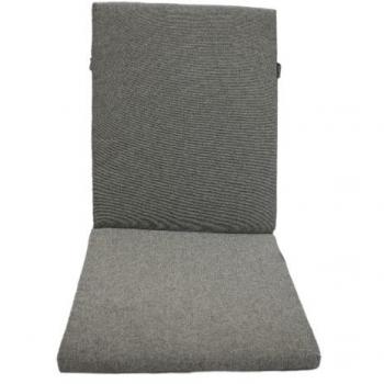 Sesselauflage Bechar grau 109 cm für Gartenstühle