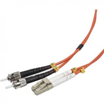 Cable de Fibra óptica OM2 LC ST 1 m Naranja