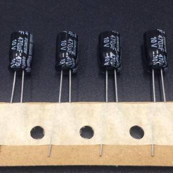 10pcs 470uF 10V SANYO 6.3x11mm Aluminum Electrolytic Capacitor