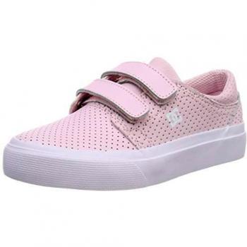DC Shoes Girls Trase V Se Skate Shoes, Pink