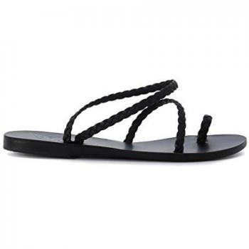 Women's Eleftheria Black Braided Sandals