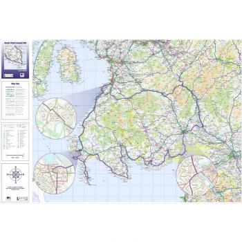 Southern West Coastal 300 Map – Flat Laminated