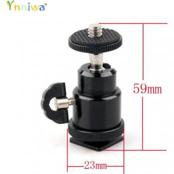 1/4 Lock Shot Mini Ball Head for Camera Tripod and LED