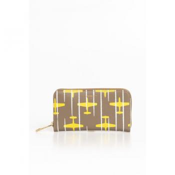 Portefeuille Trussardi avec rayures beige