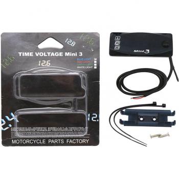 LED Display Meter for Scooter and Bike: Air Temp, Time, Volt