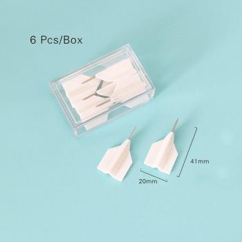 Pin de empuje avión blanco tutú – Set de 6 tachuelas de corcho