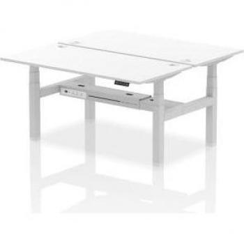 Air Back-to-Back 1600 x 800mm Height Adjustable 2 Person Bench Desk
