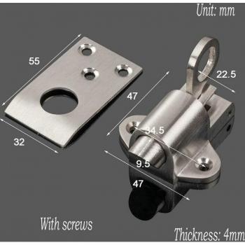 Self-Closing Spring Bolt for Windows