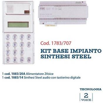 KIT BASE DIGIT 2VOICE STEEL URMET cod. 1783/707