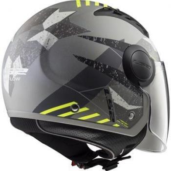 Casco LS2 Airflow OF562 Camo Titanio Amarillo Mate