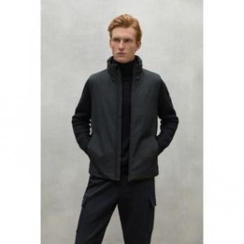 Chaqueta Hombre Ecoalf Tipa Negra Larga Manga