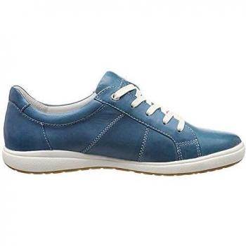 Chaussures basses bleues JOSEF SEIBEL Caren 01 Lacets adulte mixte cuir plat