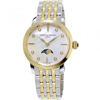 Frederique Constant Frédérique Slimline Moonphase Womens Multicolour Watch FC-206MPWD1S3B