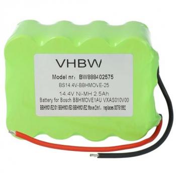 Bosch Move 2in1 Compatible Replacement Battery (14.4V, 2500mAh, NiMH)